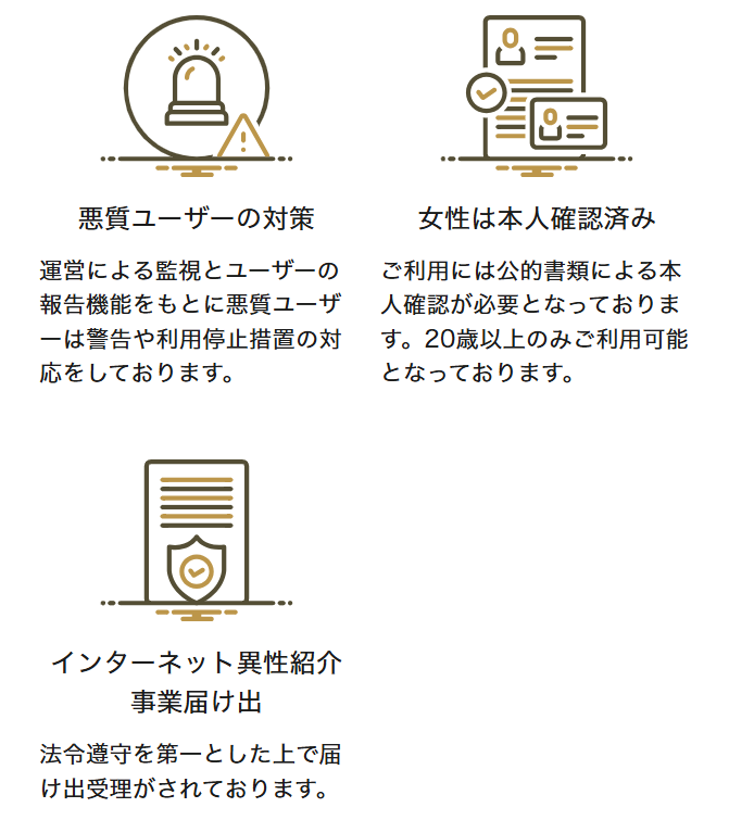 aima公式サイトの、審査なしで登録できる一方で本人確認・年齢確認が必須であることを示す記載のスクリーンショット。